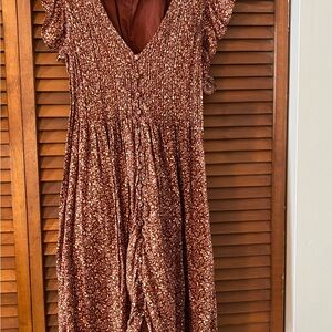 Madewell Red Floral Maxi Dress